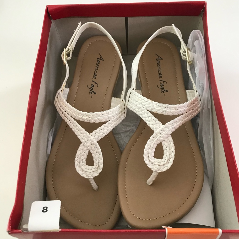 White sandals